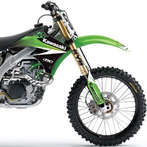 Наклейки на боковины радиатора Kawasaki Factory Effex Evo 9 Series