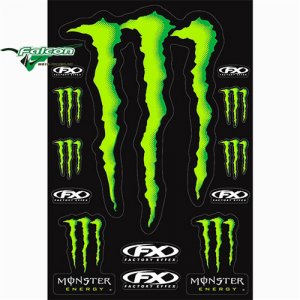 Лист наклеек Factory Effex Sponsor Sticker Monster Energy XL