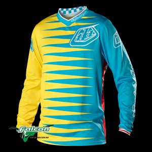 Джерси кроссовая Troy Lee Designs GP Jocker Blue/Yellow 2014