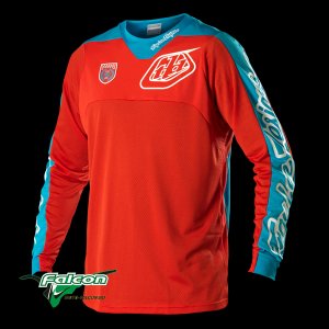 Джерси кроссовая Troy Lee Designs SE Pro Corse Red/Blue 2014