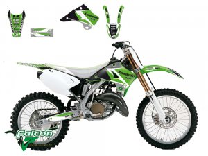 Комплект наклеек Blackbird Graphic Kit Dream 3 Kawasaki KX 125-250 03-08