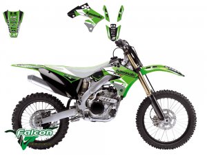 Комплект наклеек Blackbird Dream 3 Graphic Kit Kawasaki KXF 250 09-12