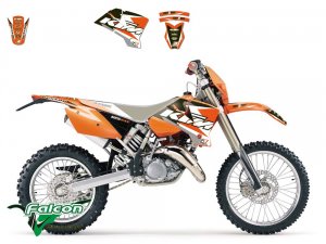 Комплект наклеек Blackbird Graphic Kit KTM EXC 03-04 / SXF 01-04