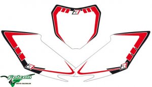 Фона под номера белые Blackbird Honda CRF 450 / CRF 250