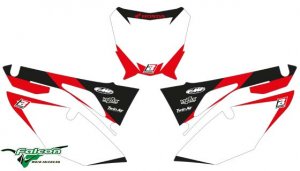 Фона под номера белые Blackbird Honda CRF 450 