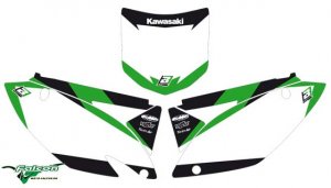 Фона под номера Blackbird Kawasaki KXF 250 09-12 / KXF 450 09-11