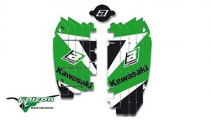 Наклейки на решетки радиатора BlackBird Kawasaki Rad Louvers Decals