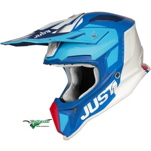Кроссовый шлем Just1 J18 Pulsar Blue-Blue-White