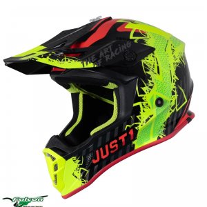 Кроссовый шлем Just1 J38 Mask Yellow-Red