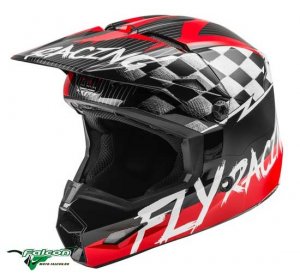 Шлем кроссовый детский Fly Kinetic Sketch Red/Black/Grey