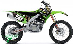 Комплект наклеек N-Style Graphic Monster Energy Pro Circuit Kawasaki KXF250/450