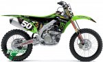 Комплект наклеек с чехлом сиденья Monster Energy KXF250/450