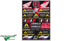 Лист наклеек Blackbird Universal Sticker Kit Honda Gariboldi