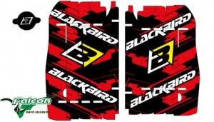 Наклейки на решетки радиатора Blackbird Honda Rad Louver Decals