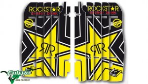 Наклейки на решетки радиатора Blackbird Replica Honda Rockstar Energy Rad Louver Decals