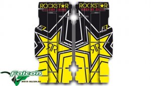 Наклейки на решетки радиатора Blackbird Replica KTM Rockstar Energy Rad Louver Decals